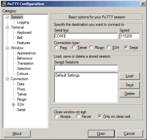 pfsense-console-reset-putty